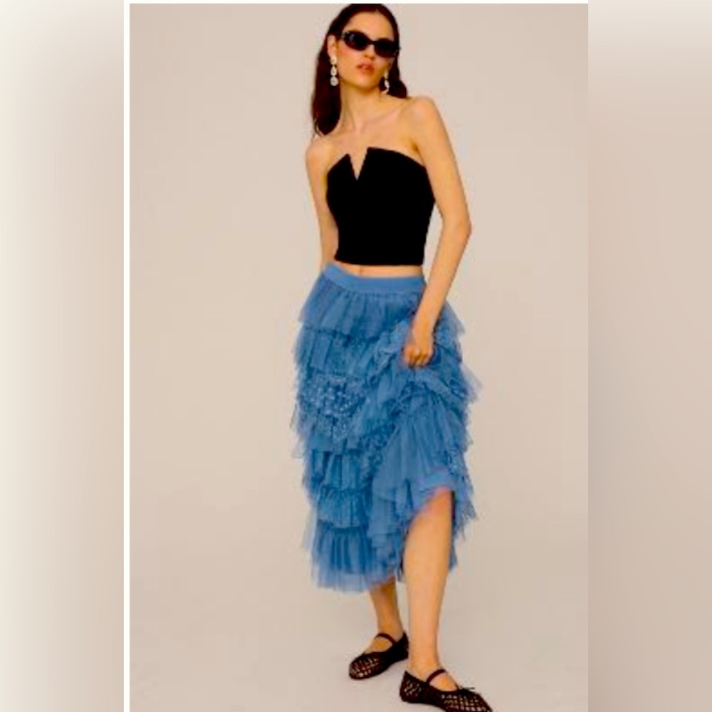 NWT Anthropologie Maeve Strapless Corset top Size Small